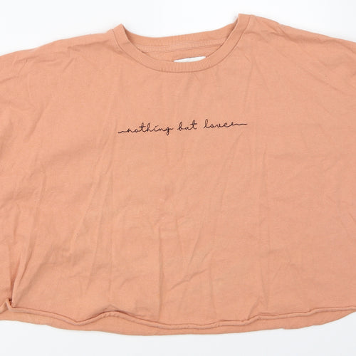 Topshop Womens Orange   Basic T-Shirt Size 12