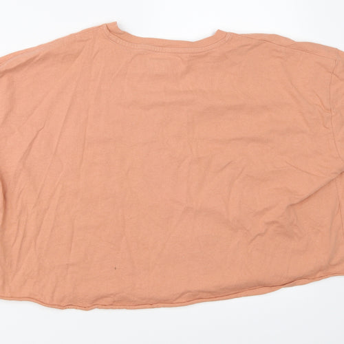 Topshop Womens Orange   Basic T-Shirt Size 12