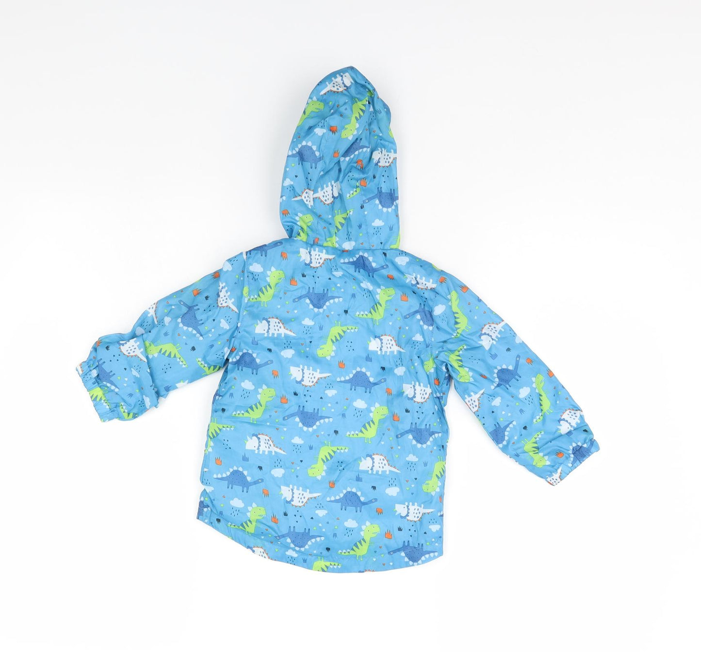 Lullaby Boys Blue Spotted  Rain Coat Coat Size 12 Months  - DInosaur