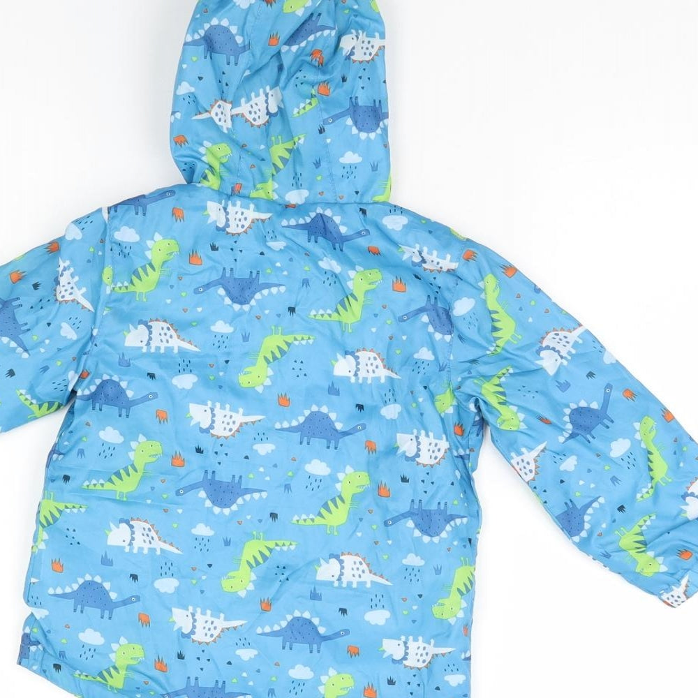 Lullaby Boys Blue Spotted  Rain Coat Coat Size 12 Months  - DInosaur