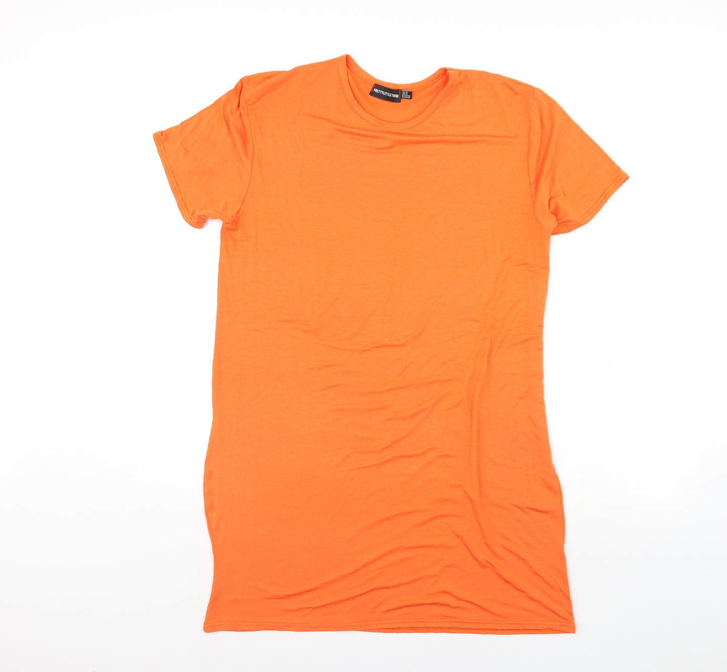 pretty little thing Womens Orange   T-Shirt Dress  Size 14