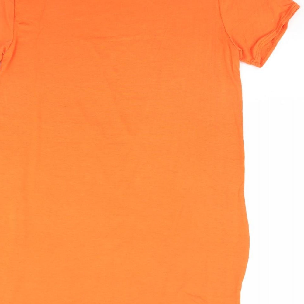 pretty little thing Womens Orange   T-Shirt Dress  Size 14