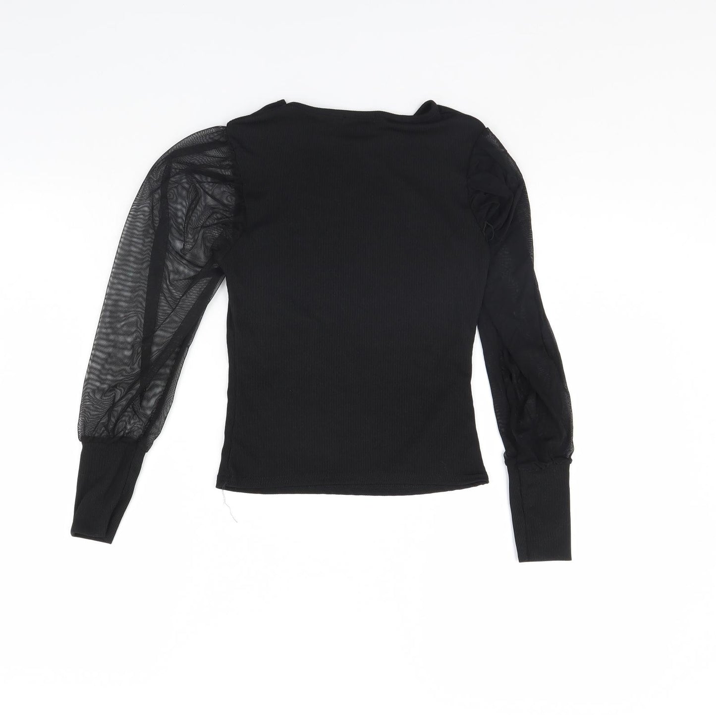 Boohoo Womens Black   Basic Blouse Size 6