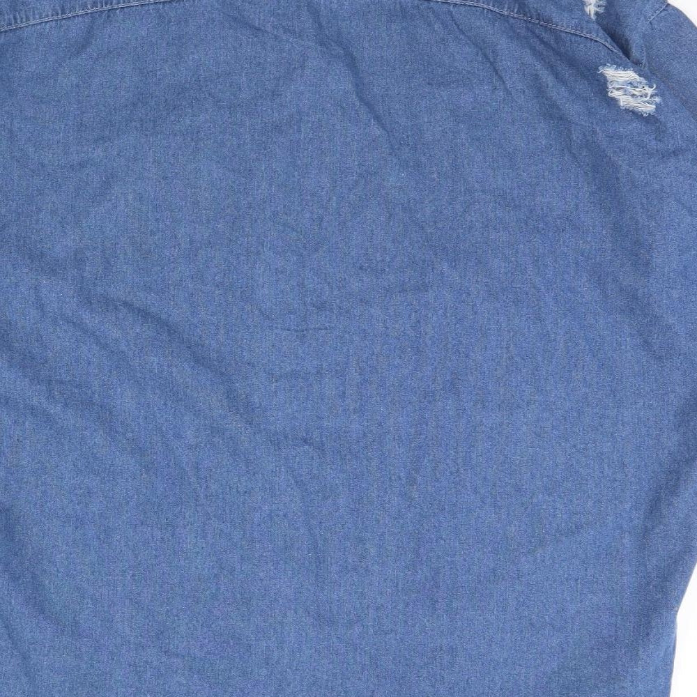 See See Womens Blue   Shirt Dress  Size L