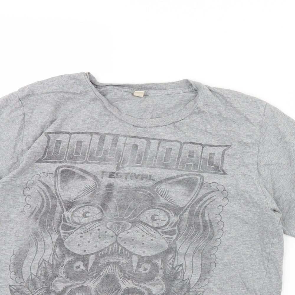 Preworn Mens Grey    T-Shirt Size M