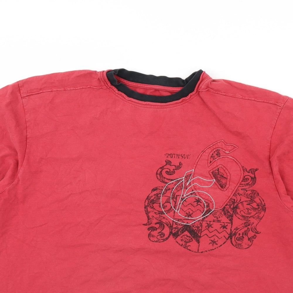 Preworn Mens Red    T-Shirt Size M