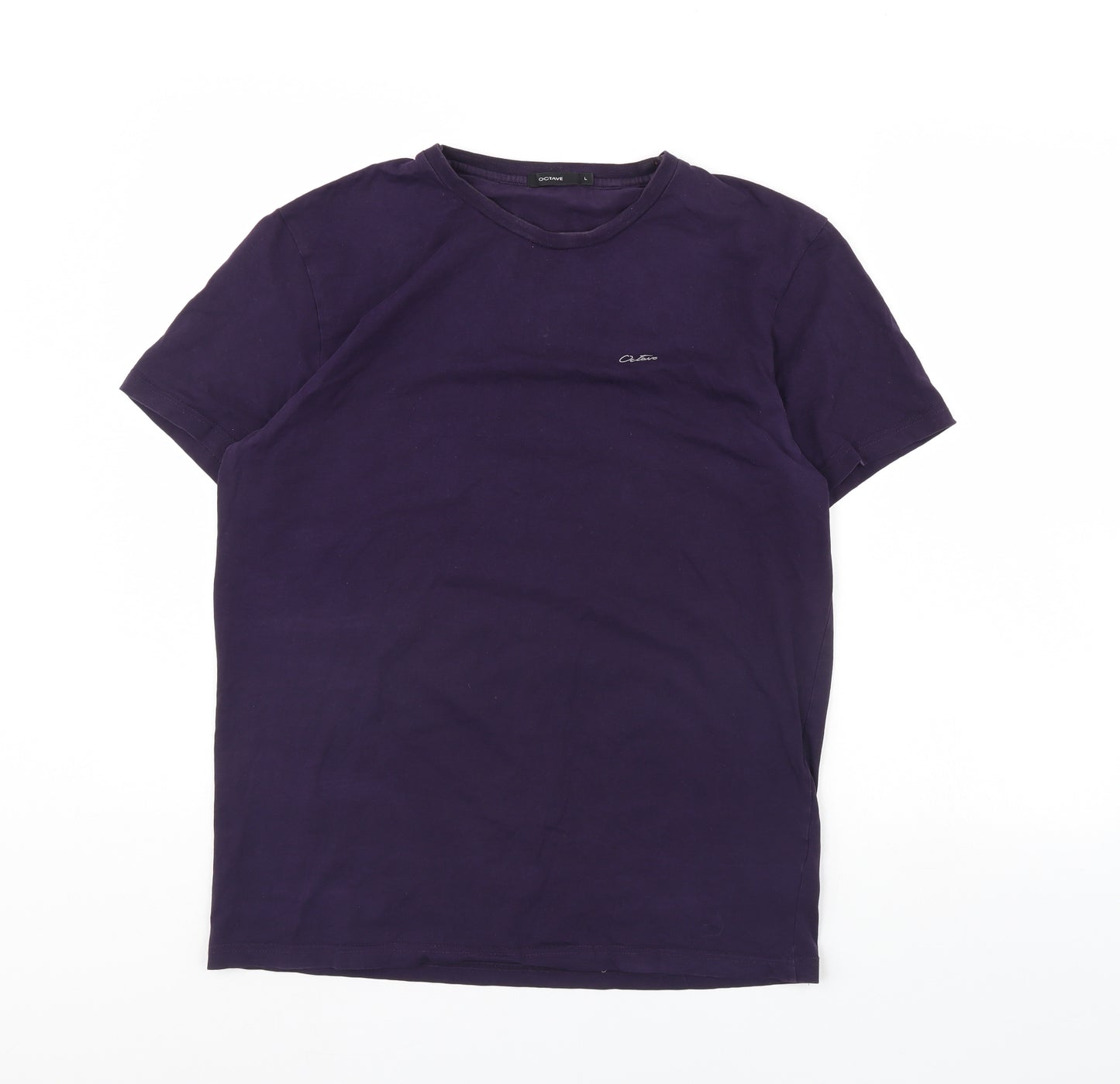Octave Mens Purple    T-Shirt Size L