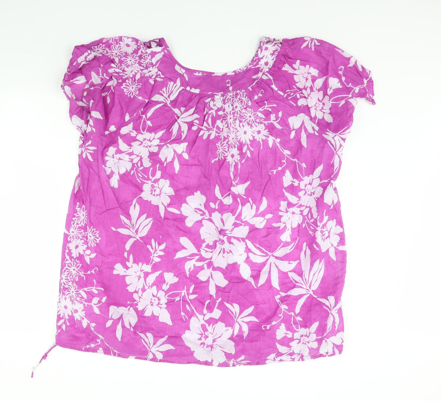 Yours Womens Purple Floral  Basic Blouse Size 20