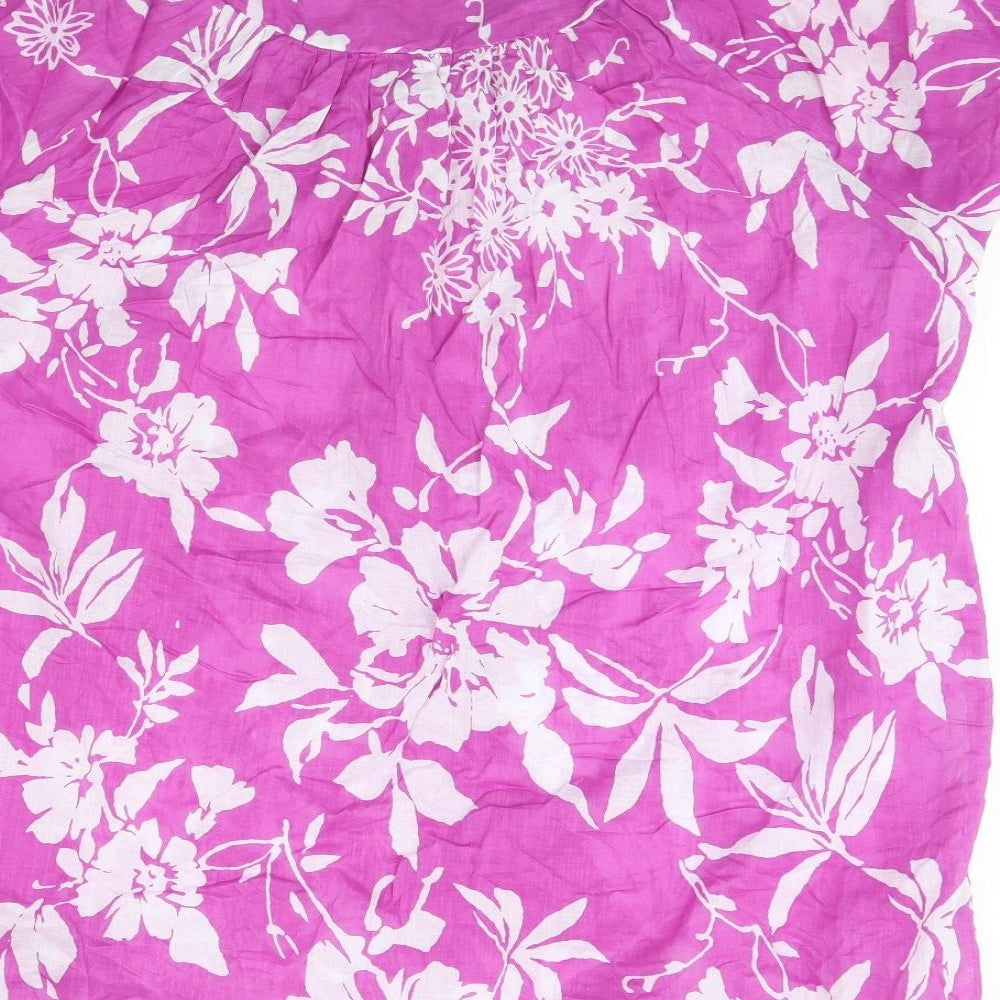 Yours Womens Purple Floral  Basic Blouse Size 20