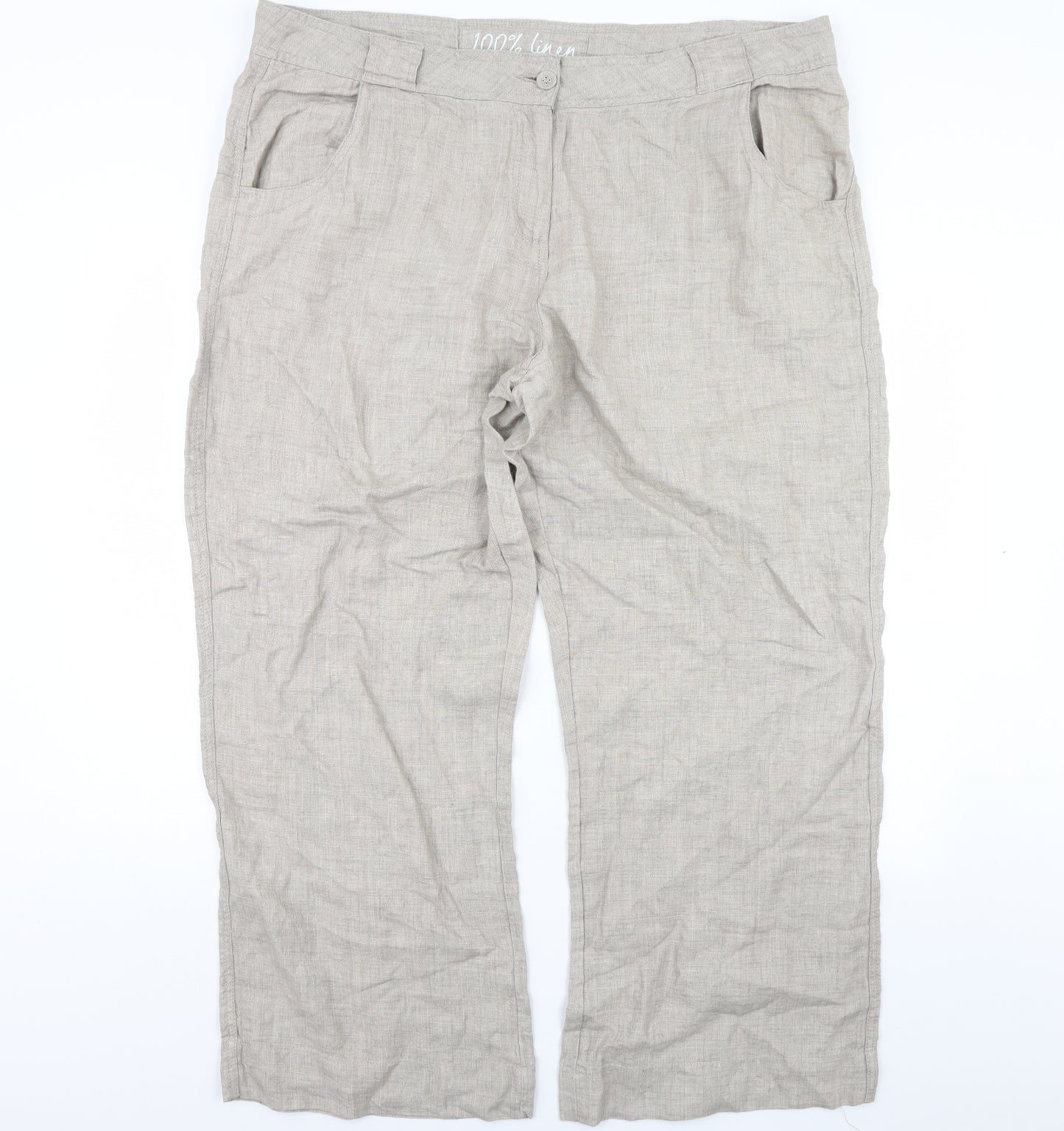 George Womens Beige   Trousers  Size 20 L30 in