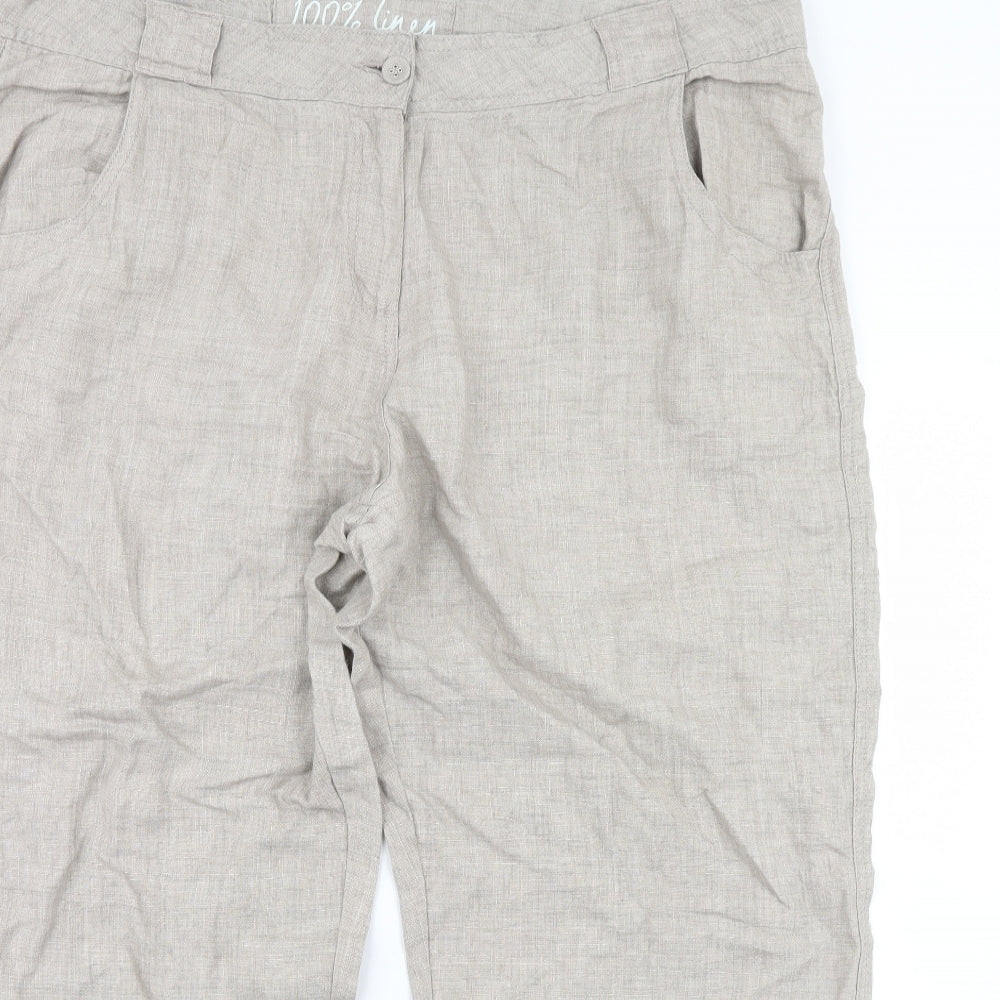 George Womens Beige   Trousers  Size 20 L30 in