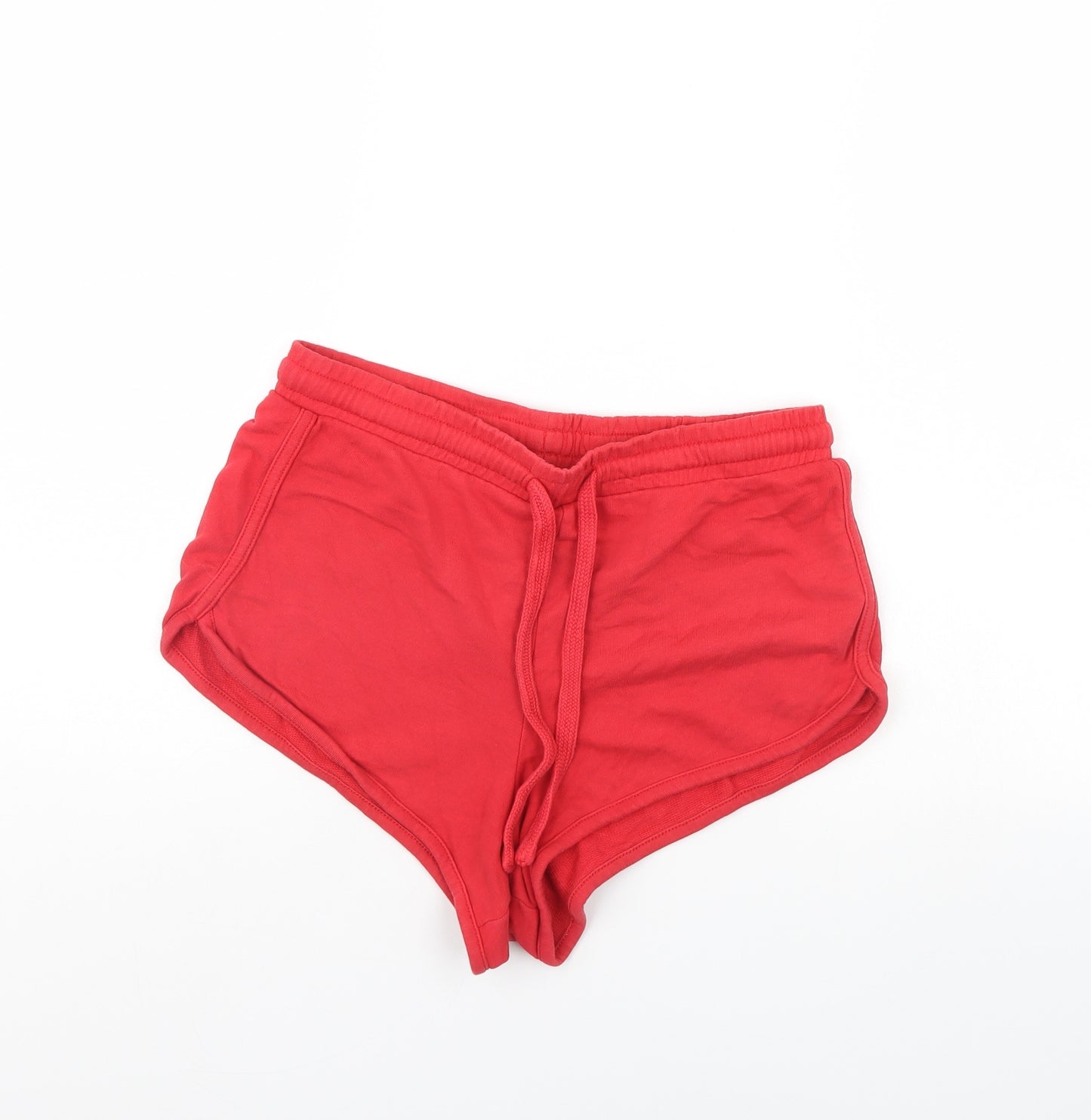 New Look Womens Red   Cut-Off Shorts Size 10
