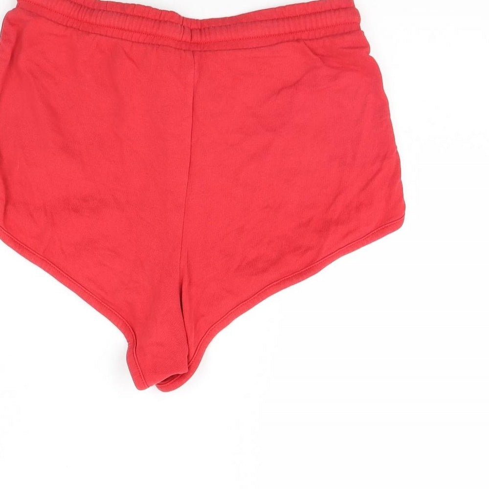 New Look Womens Red   Cut-Off Shorts Size 10