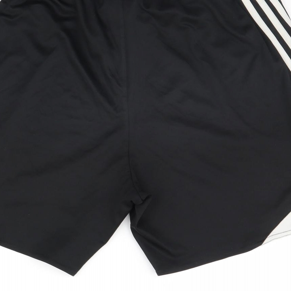 adidas Womens Black   Sweat Shorts Size L