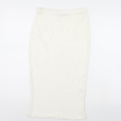 pretty little thing Womens White   Straight & Pencil Skirt Size 10