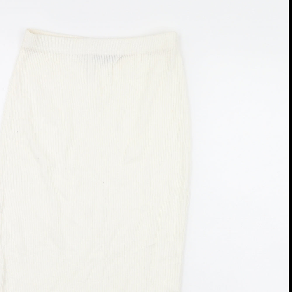 pretty little thing Womens White   Straight & Pencil Skirt Size 10