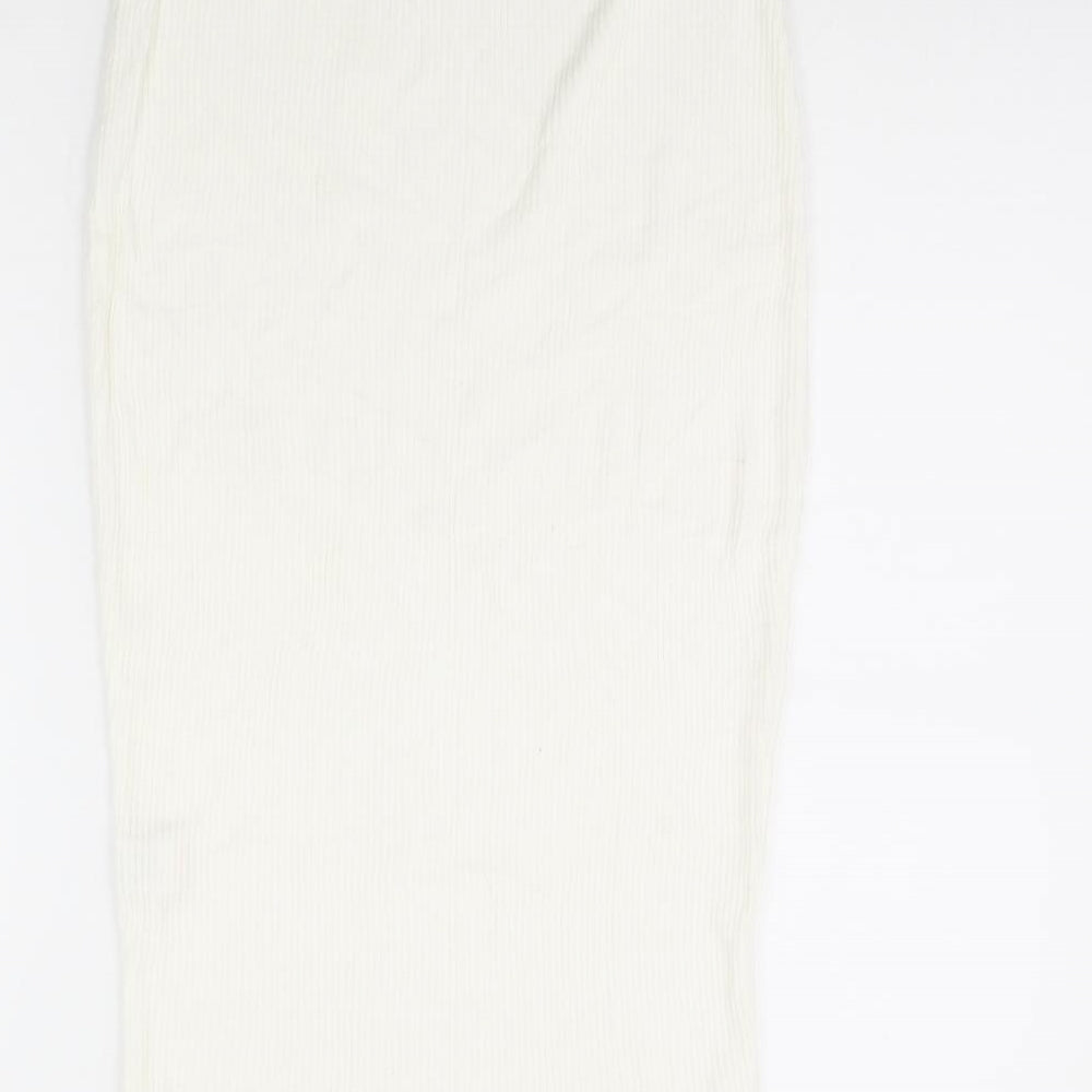 pretty little thing Womens White   Straight & Pencil Skirt Size 10