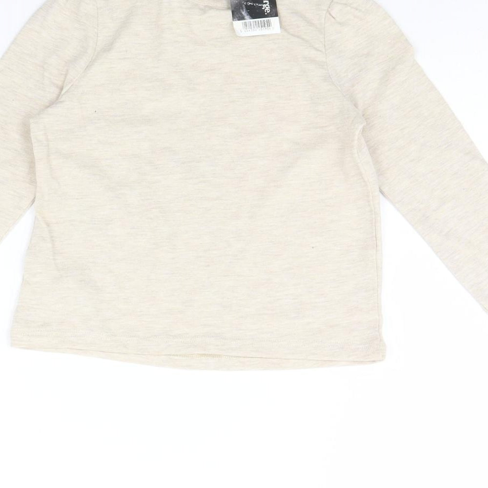 George Girls Beige   Basic T-Shirt Size 2 Years