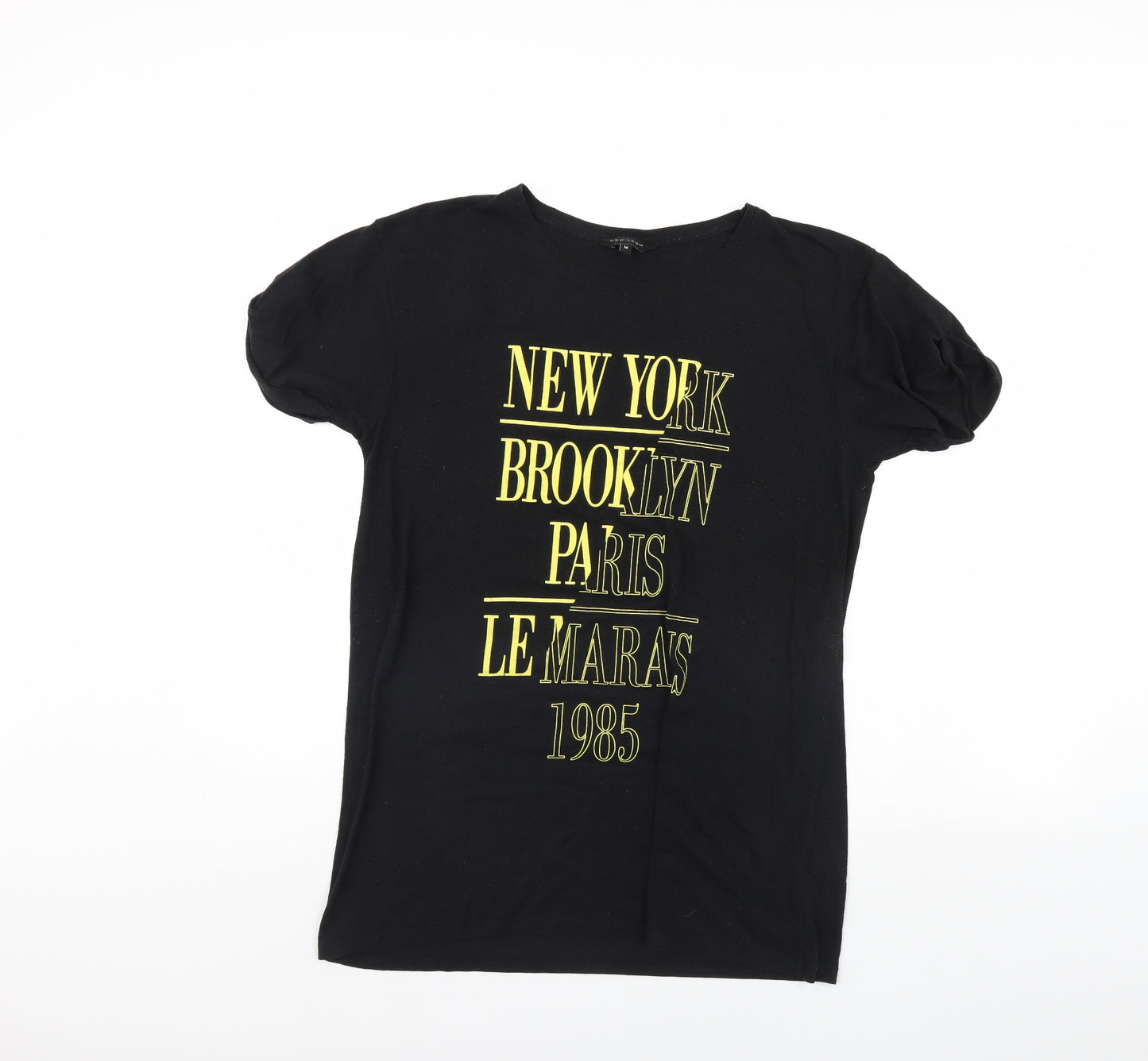 New Look Womens Black   Basic T-Shirt Size 14