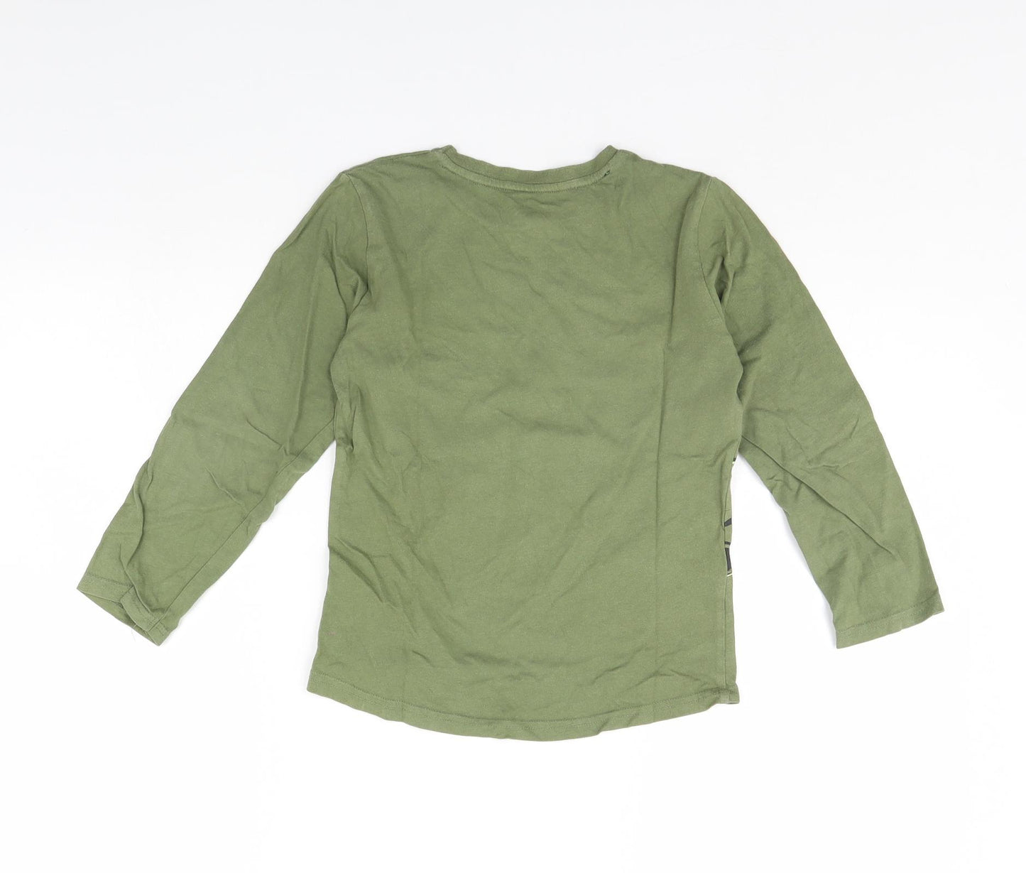 Primark Boys Green   Basic T-Shirt Size 6 Years  - Jurassic Park