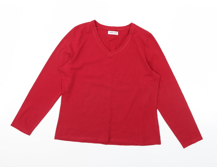 Bonmarché Womens Red Pullover Jumper Size M