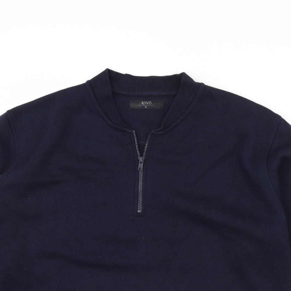 Acw85 Mens Blue   Henley Jumper Size XL