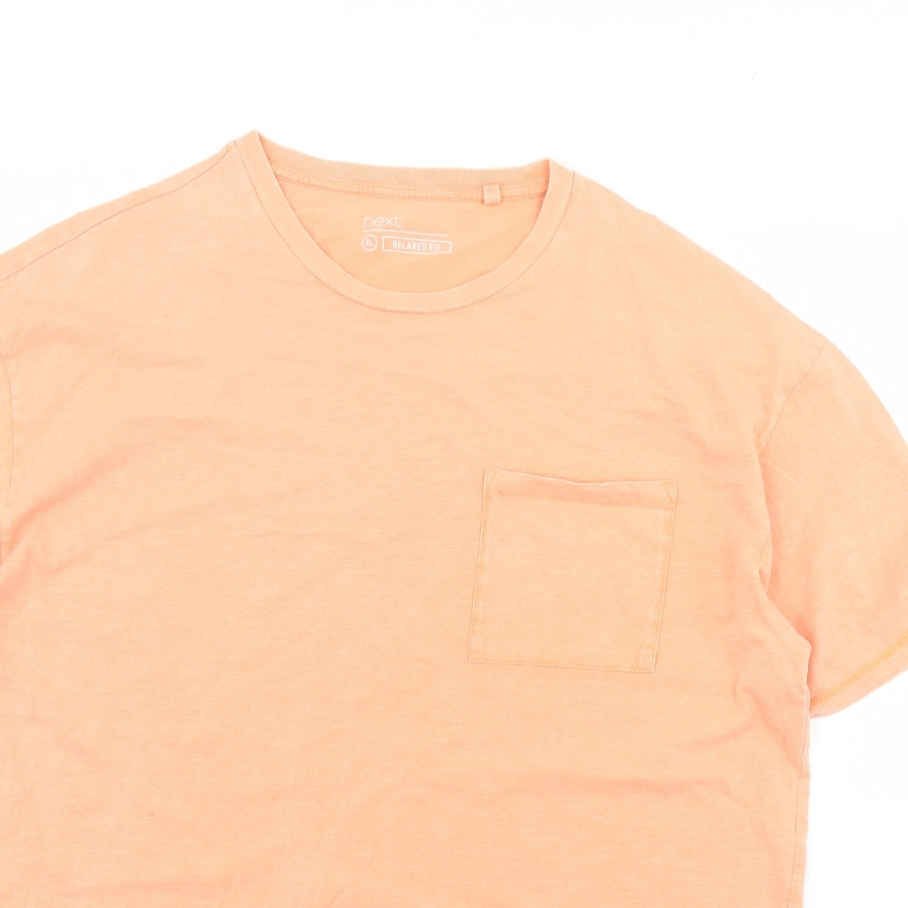 NEXT Mens Orange    T-Shirt Size XL