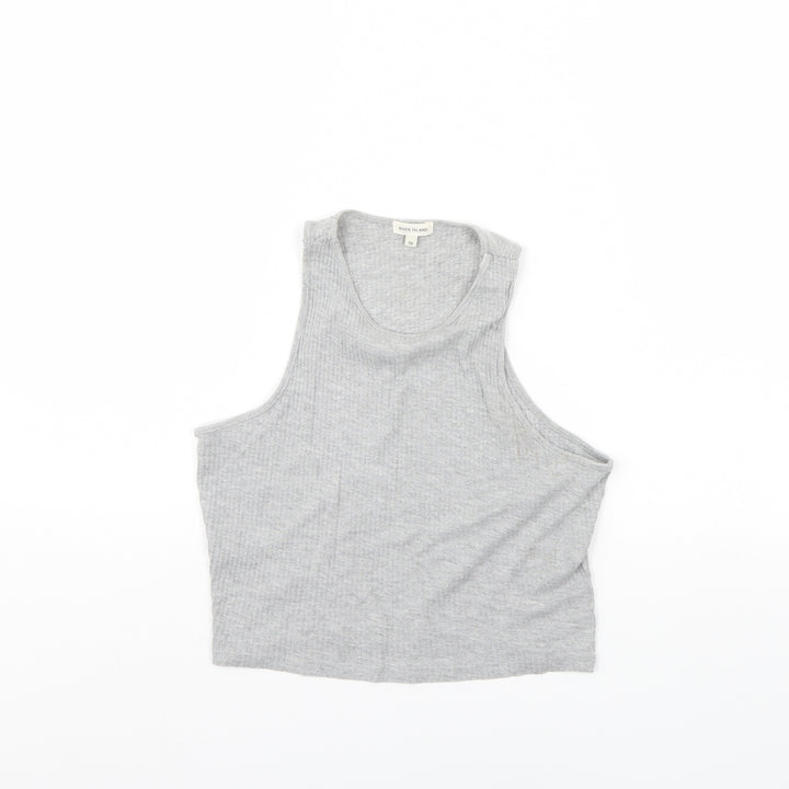 River Island Womens Grey   Cropped Tank Size 10