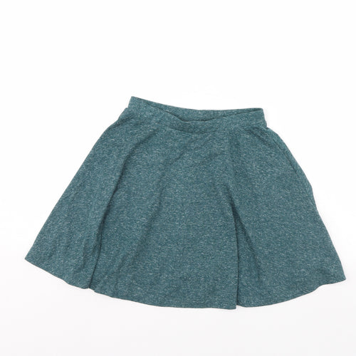 Topshop Womens Green   Flare Skirt Size 6