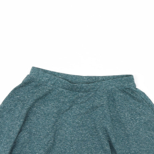 Topshop Womens Green   Flare Skirt Size 6