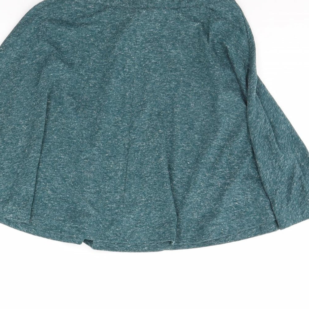 Topshop Womens Green   Flare Skirt Size 6
