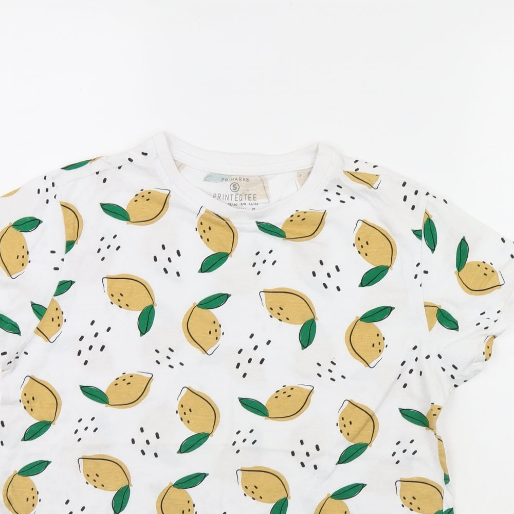 Primark Womens White   Basic T-Shirt Size S