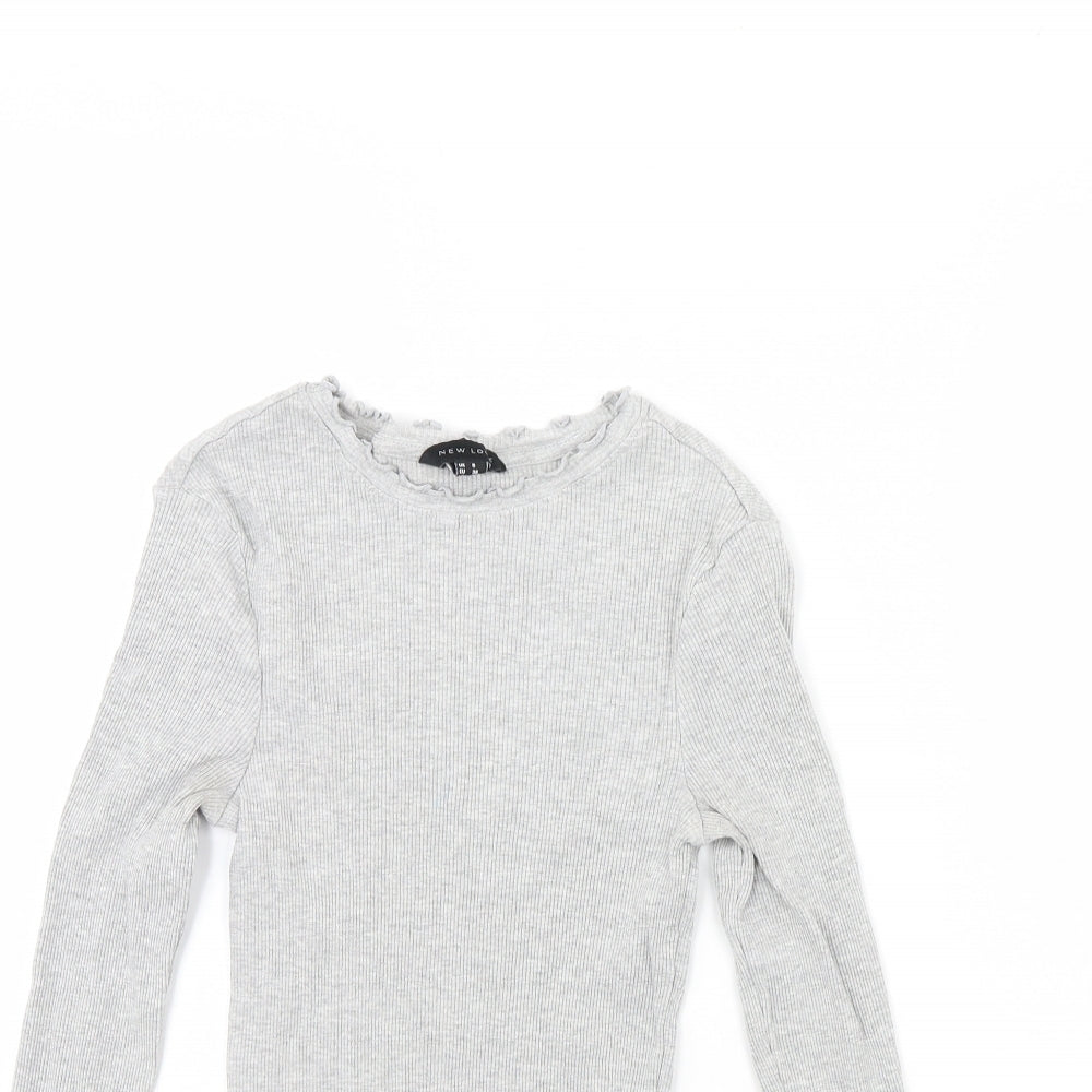 New Look Womens Grey   Basic T-Shirt Size 8