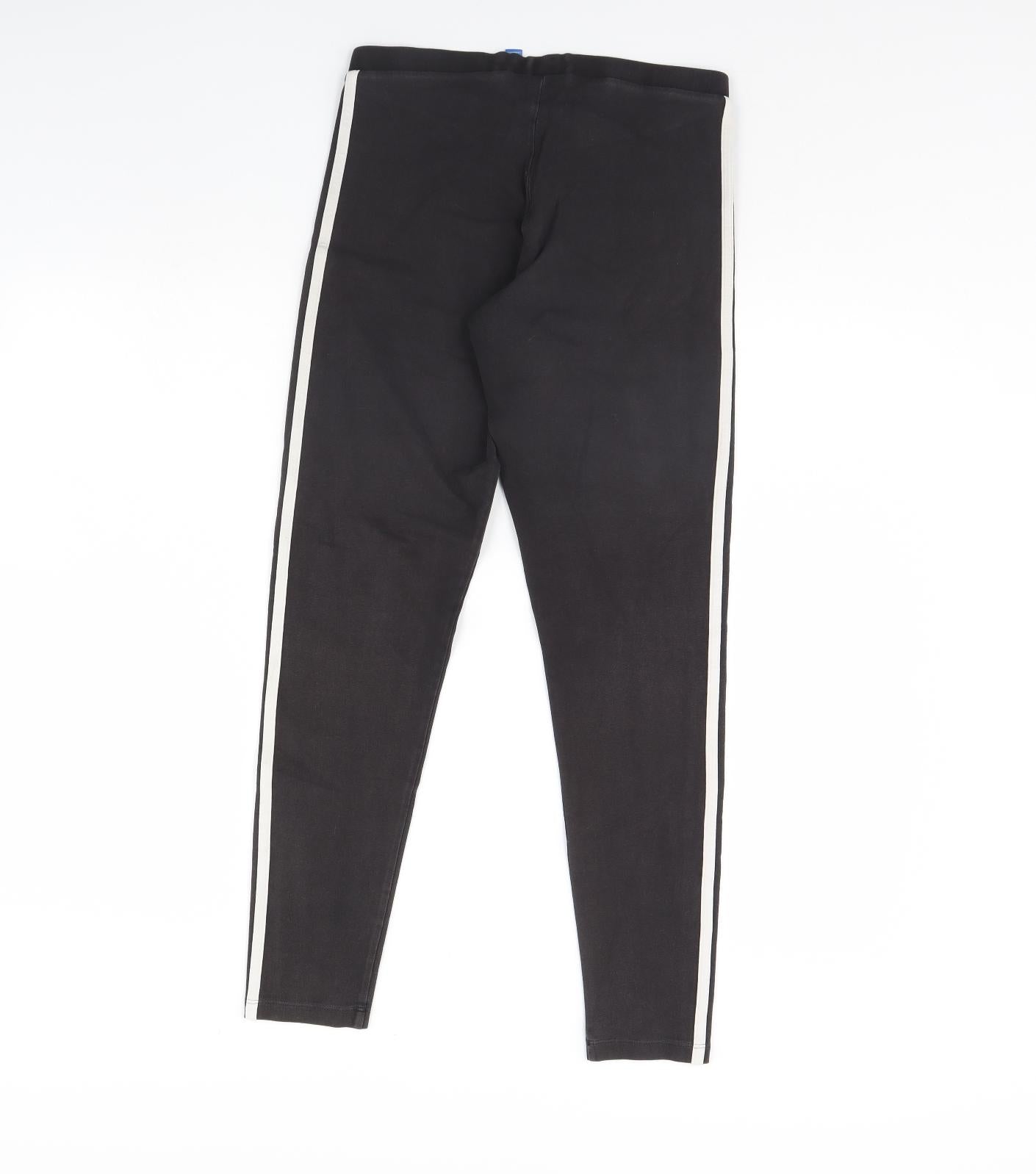adidas Womens Black   Capri Leggings Size 12 L28 in