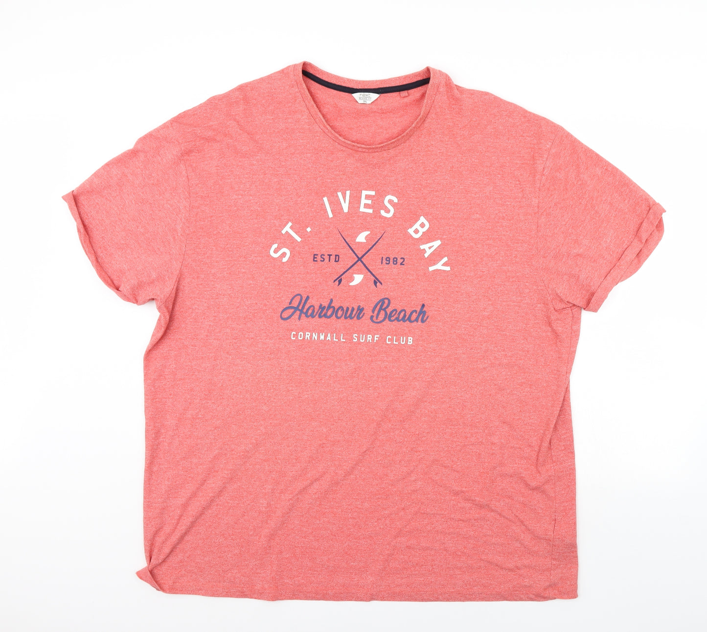 NEXT Mens Red    T-Shirt Size 34