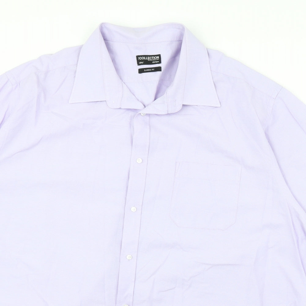 Debenhams Mens Purple    Dress Shirt Size 19