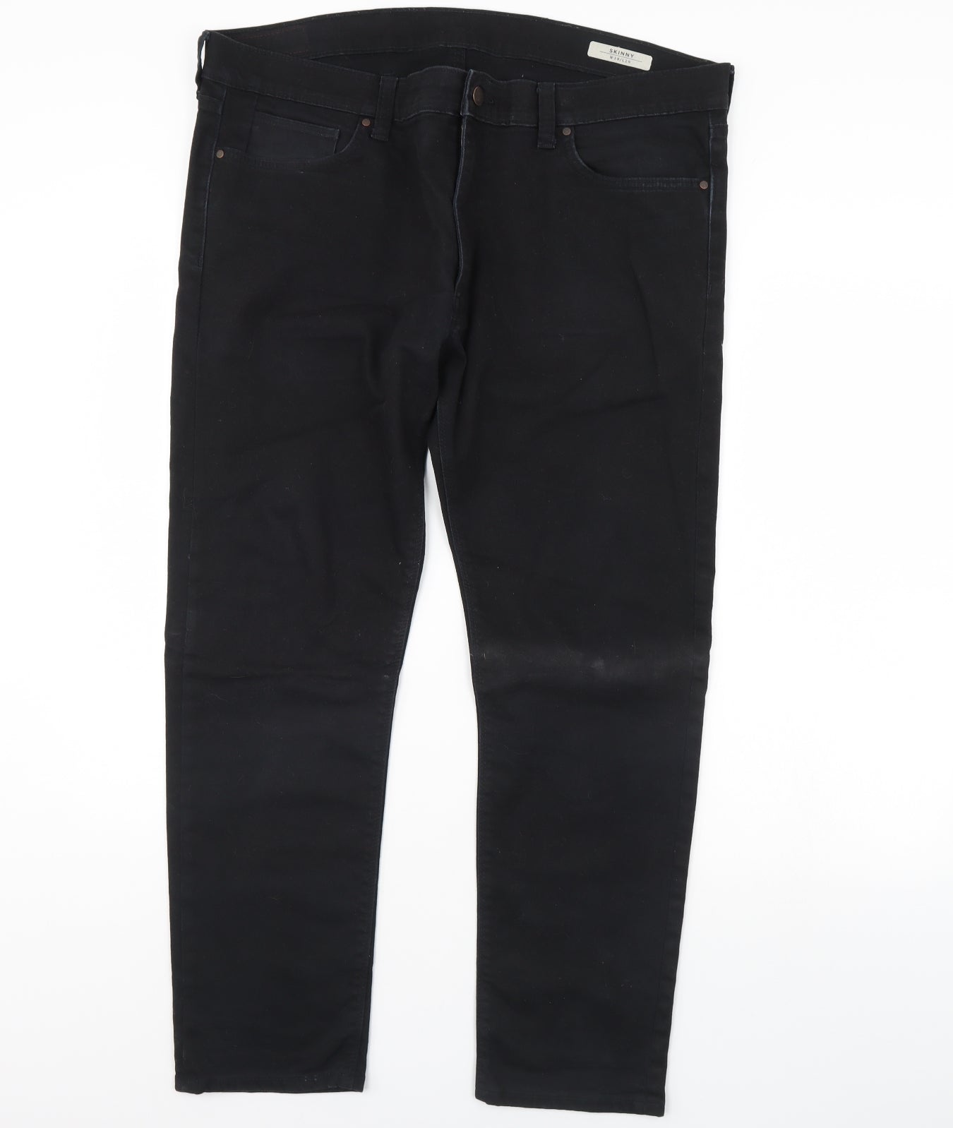 Preworn Mens Black   Skinny Jeans Size 38 in L29 in