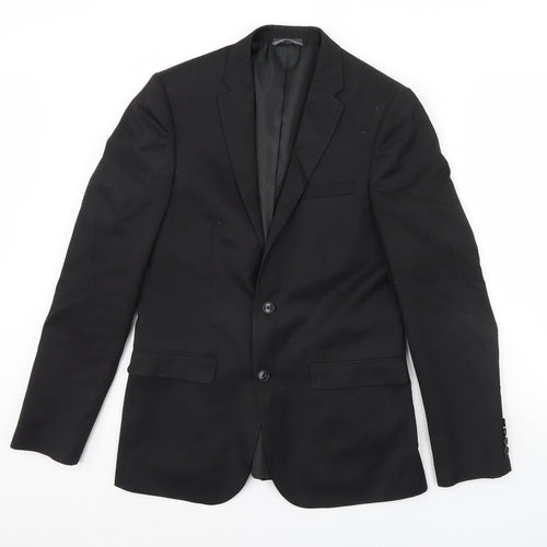 Preworn Mens Black   Jacket Blazer Size 38