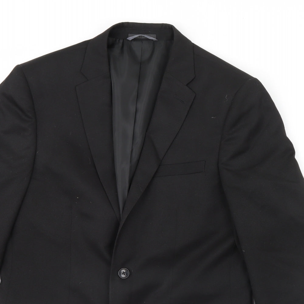 Preworn Mens Black   Jacket Blazer Size 38
