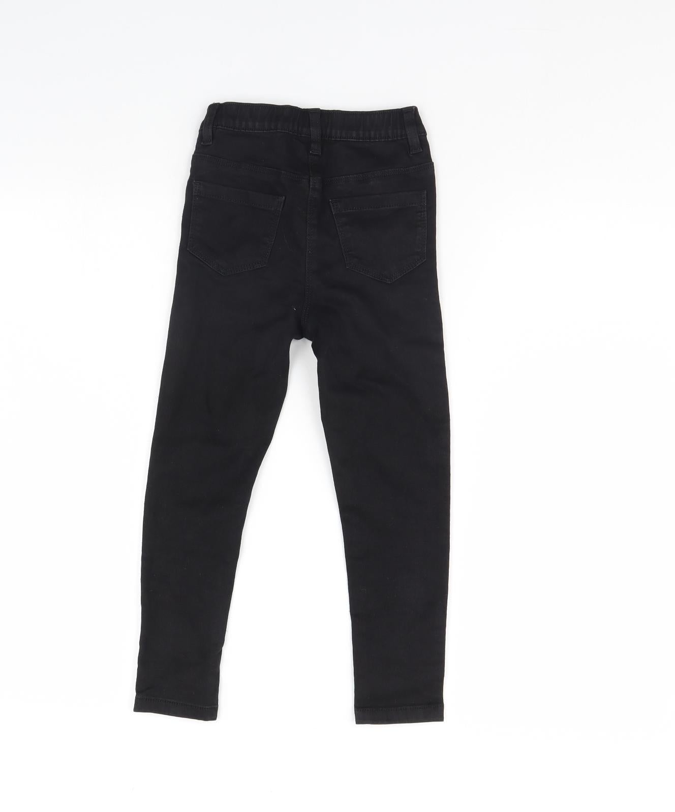 NEXT Girls Black   Skinny Jeans Size 7 Years