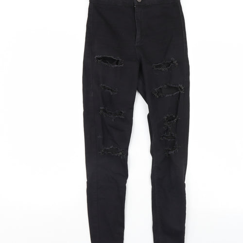 Topshop Womens Black   Skinny Jeans Size 26 in L30 in