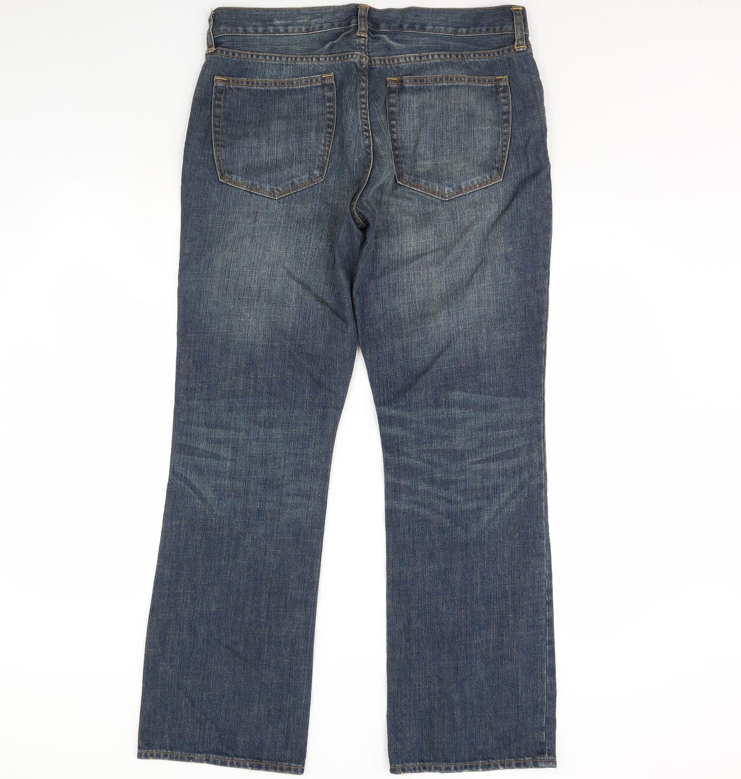 Gap Mens Blue  Denim Straight Jeans Size 34 in L30 in