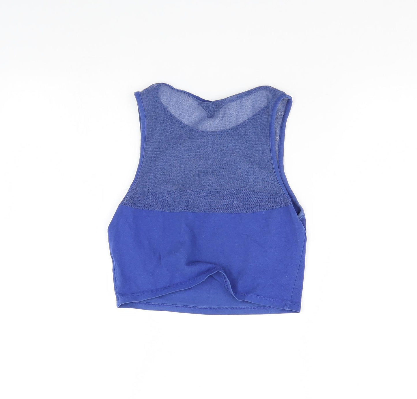 Topshop Womens Blue   Cropped Tank Size 10