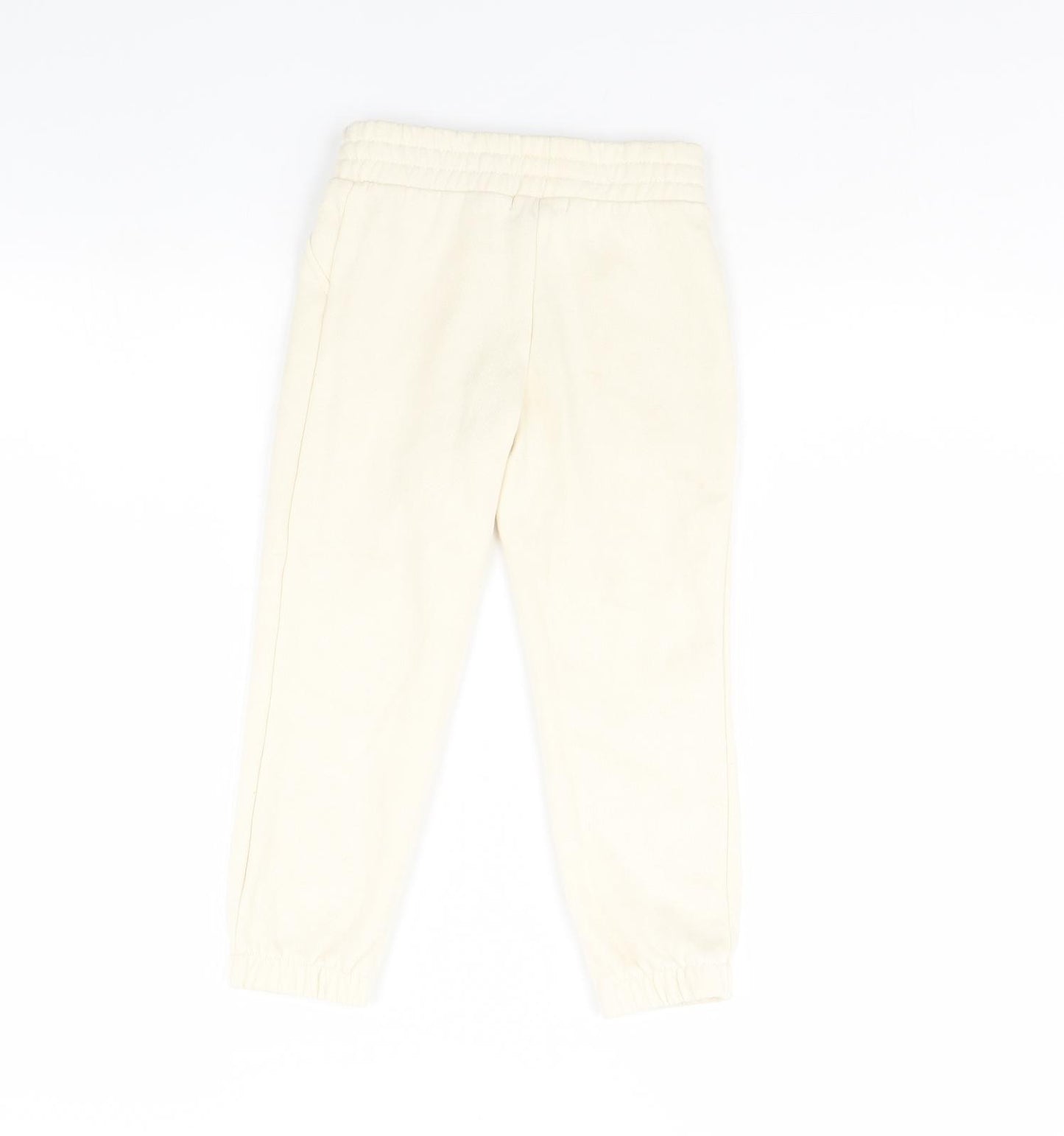 Primark Girls Ivory   Jogger Trousers Size 5 Years