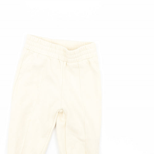 Primark Girls Ivory   Jogger Trousers Size 5 Years