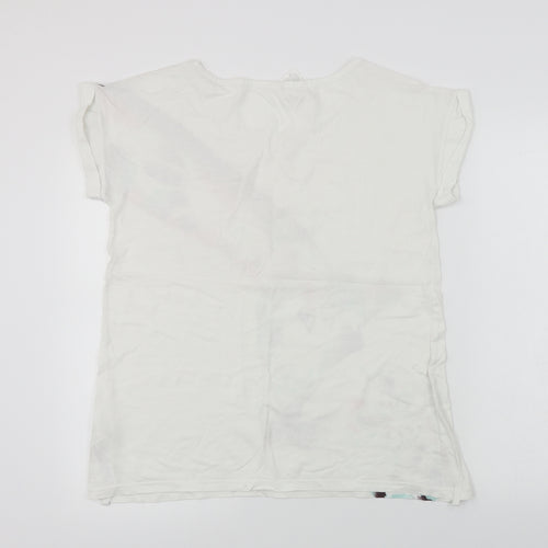 Avon  Womens White   Basic T-Shirt Size 10