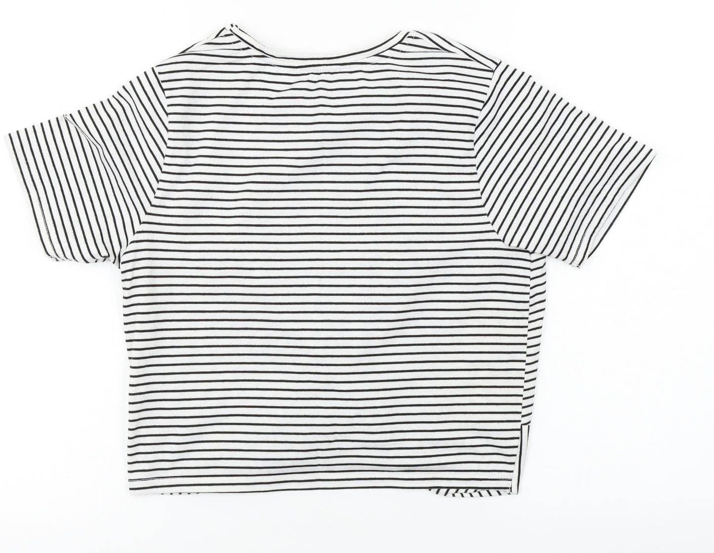 Primark  Womens Grey Striped  Basic T-Shirt Size 12