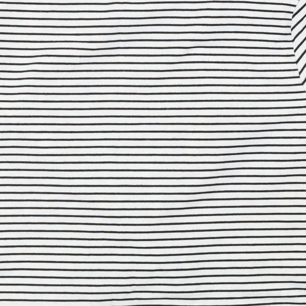 Primark  Womens Grey Striped  Basic T-Shirt Size 12