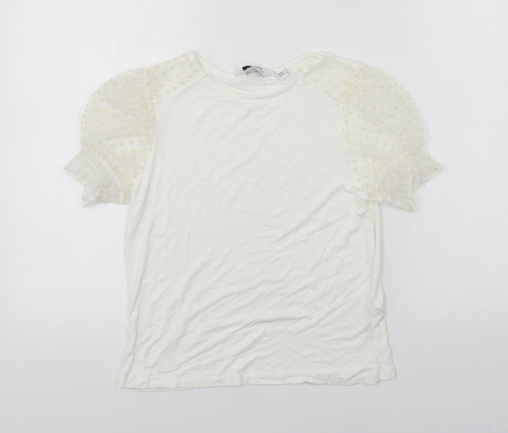 Dorothy Perkins  Womens White   Basic T-Shirt Size 8