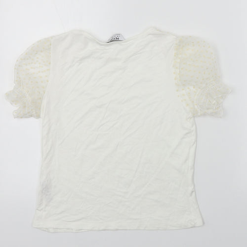 Dorothy Perkins  Womens White   Basic T-Shirt Size 8